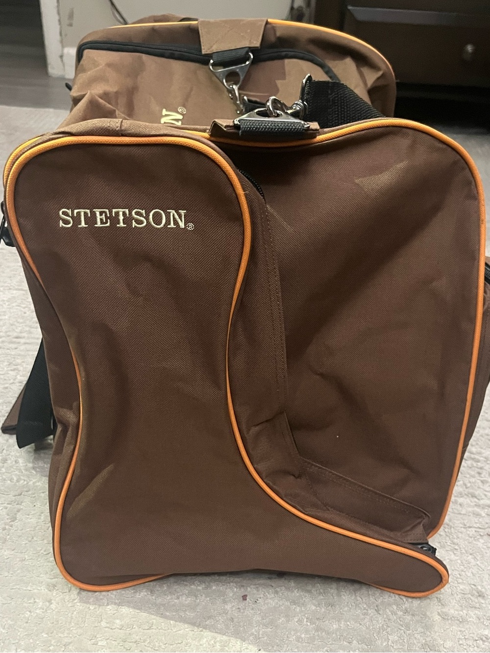 Stetson Duffle bag with Cowboy boot zipper pockets